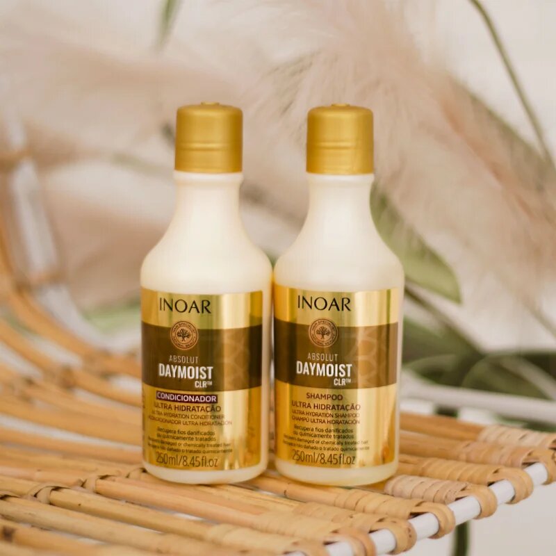 INOAR Absolut Daymoist CLR™ комплект за суха и боядисана коса 2x250 мл.