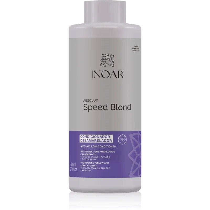 INOAR Absolut Speed Blond Conditioner балсам за блонд коса и коса с кичури 800 мл.