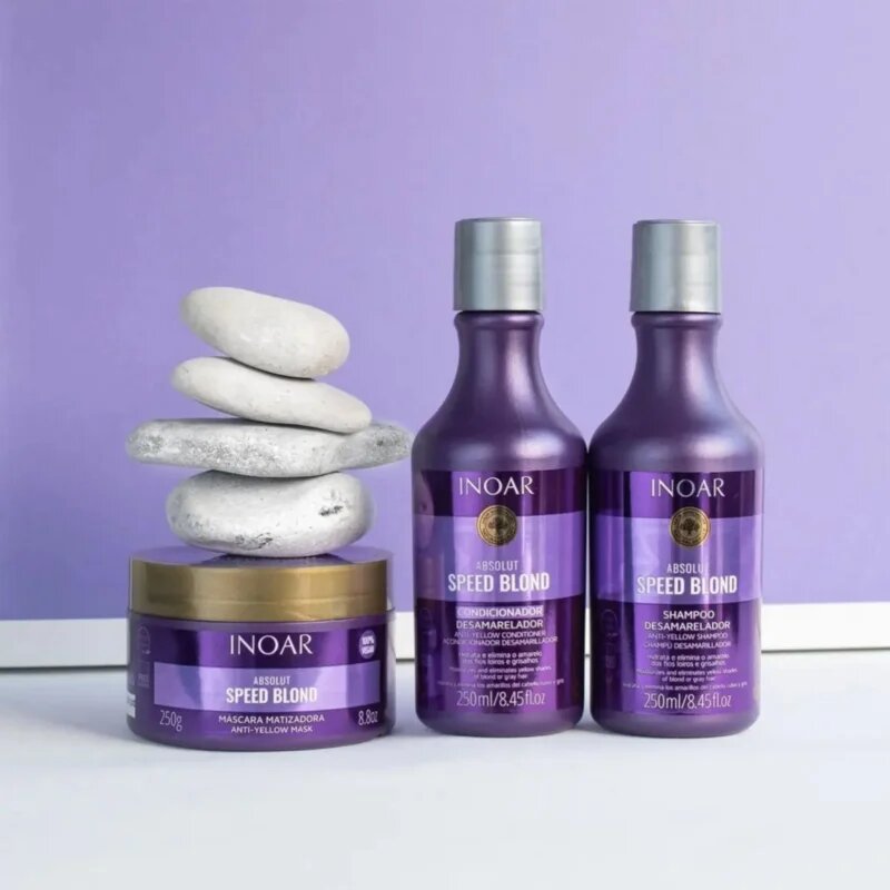 INOAR Absolut Speed Blond комплект за руса коса 2x250 мл.