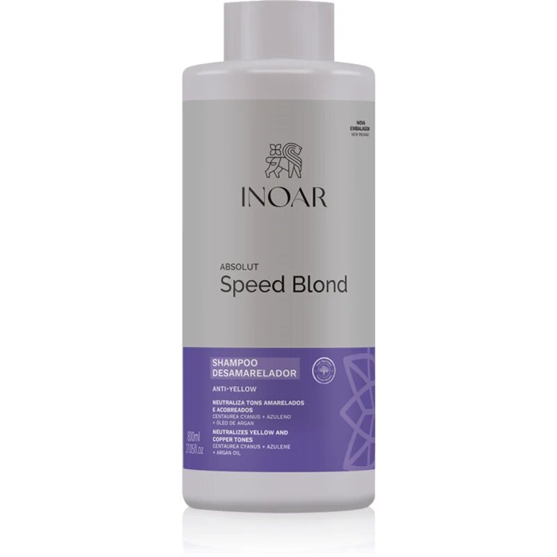 INOAR Absolut Speed Blond шампоан за руса коса 800 мл.