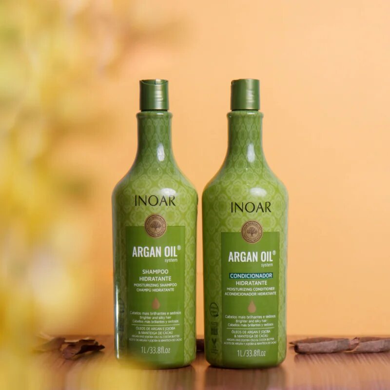 INOAR Argan Oil System изглаждащ шампоан 1000 мл.