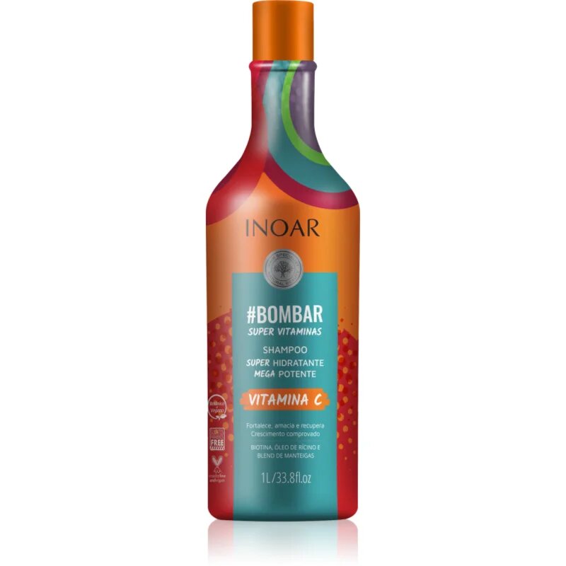 INOAR #Bombar Super Line Super Vitaminas шампоан с витамин С 1000 мл.