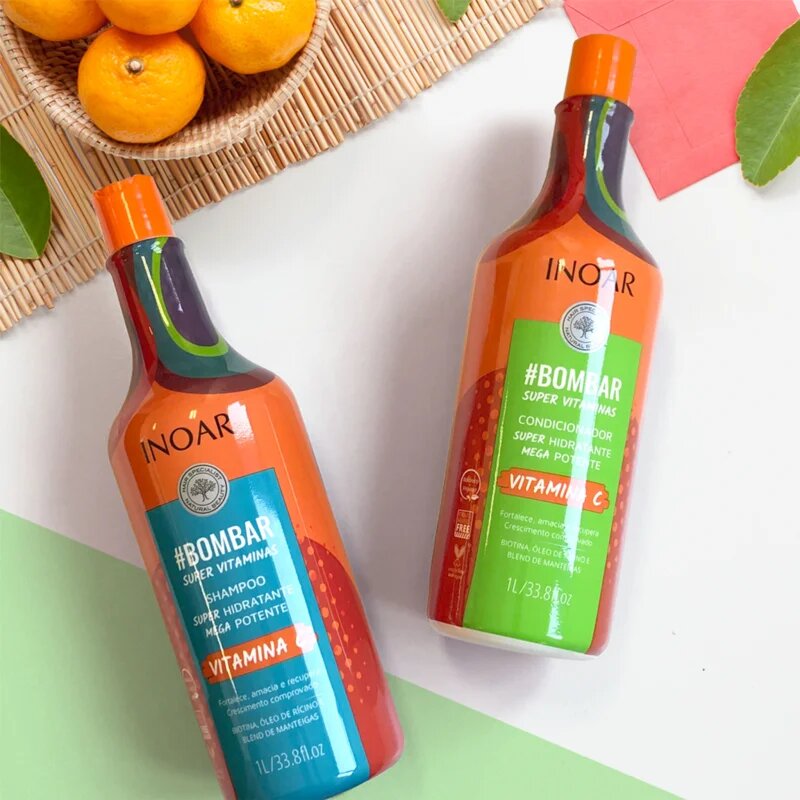 INOAR #Bombar Super Line Super Vitaminas шампоан с витамин С 1000 мл.
