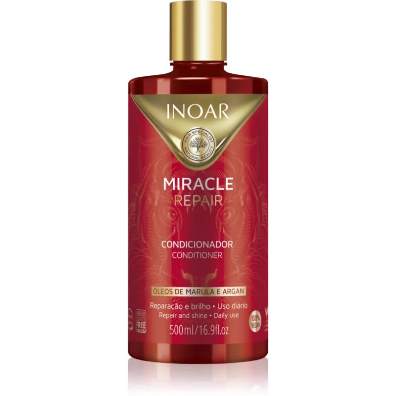 INOAR Miracle Repair регенериращ балсам за слаба и увредена коса 500 мл.