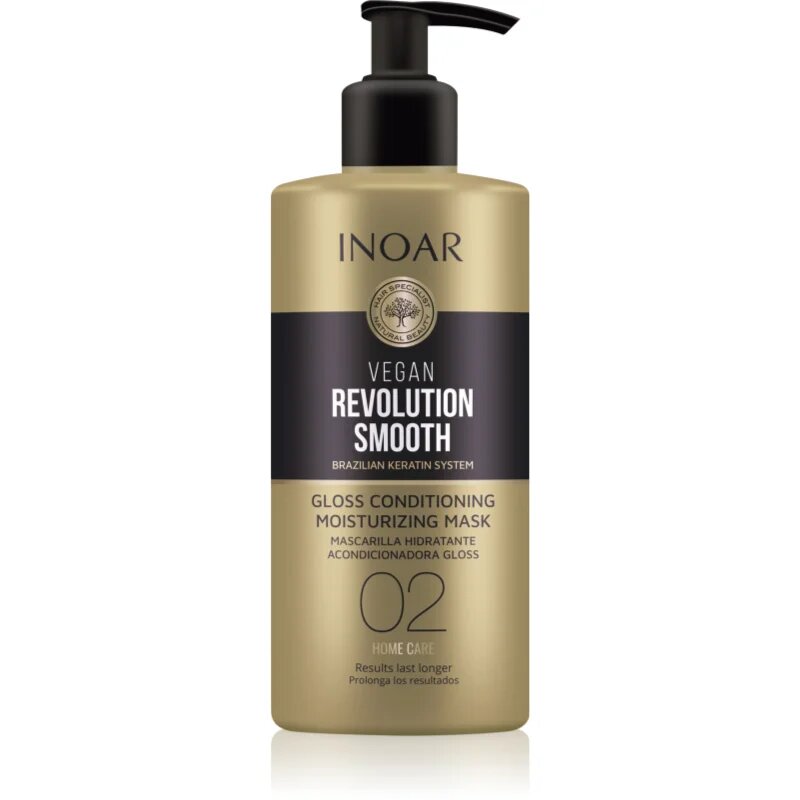 INOAR Vegan Revolution Smooth овлажняваща и изглаждаща маска За коса 350 мл.