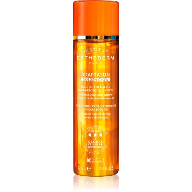 Institut Esthederm Adaptasun Golden Glow блестящо масло с висока UV защита 125 мл.