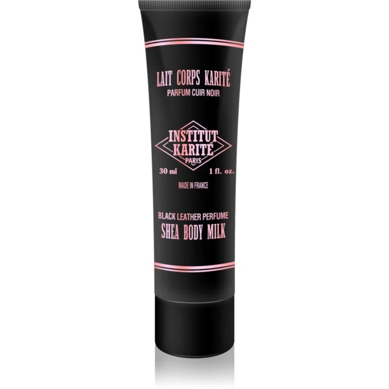 Institut Karité Paris Black Leather Shea Body Milk тоалетно мляко за тяло с масло от шеа 30 мл.