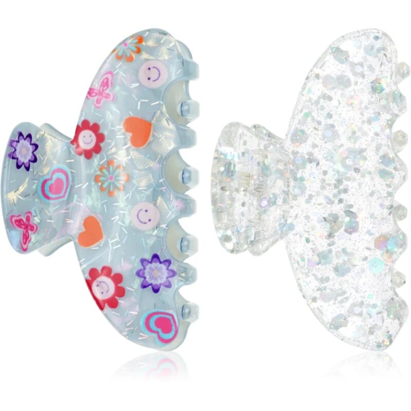 InvisiBobble Clipstar Cosmic Glow щипка за коса размер М 2 бр.
