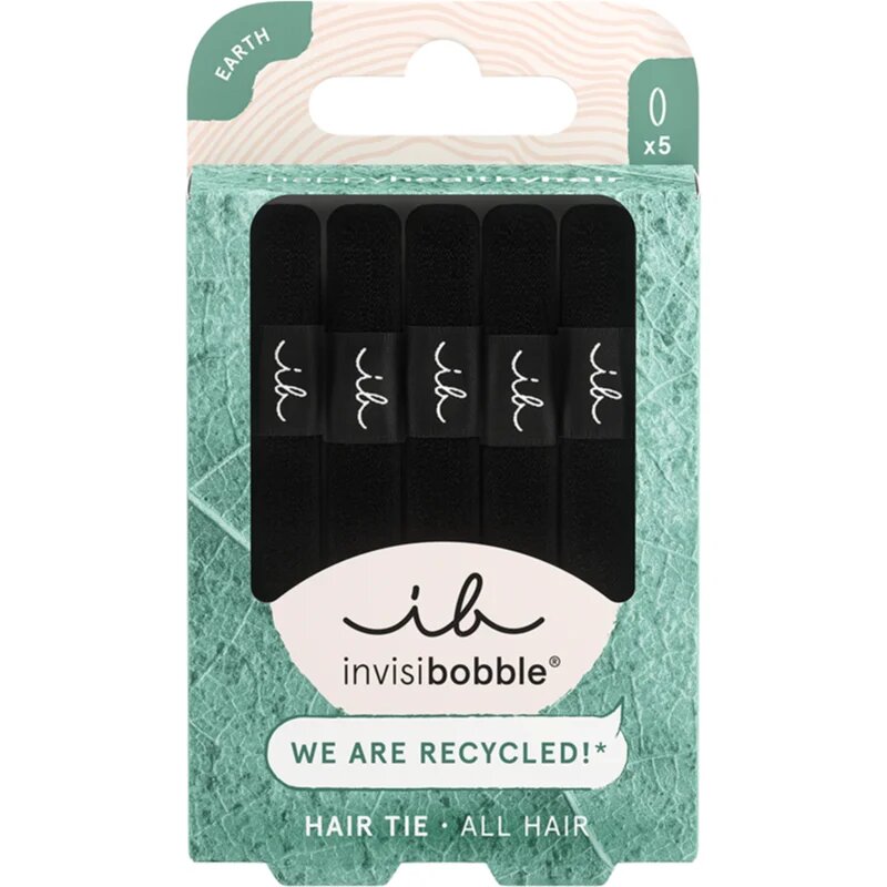 InvisiBobble Hair Tie ластици за коса Black 5 бр.