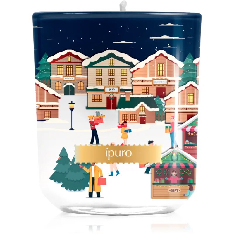 ipuro Christmas Town Festive Rush ароматна свещ с капак 270 гр.
