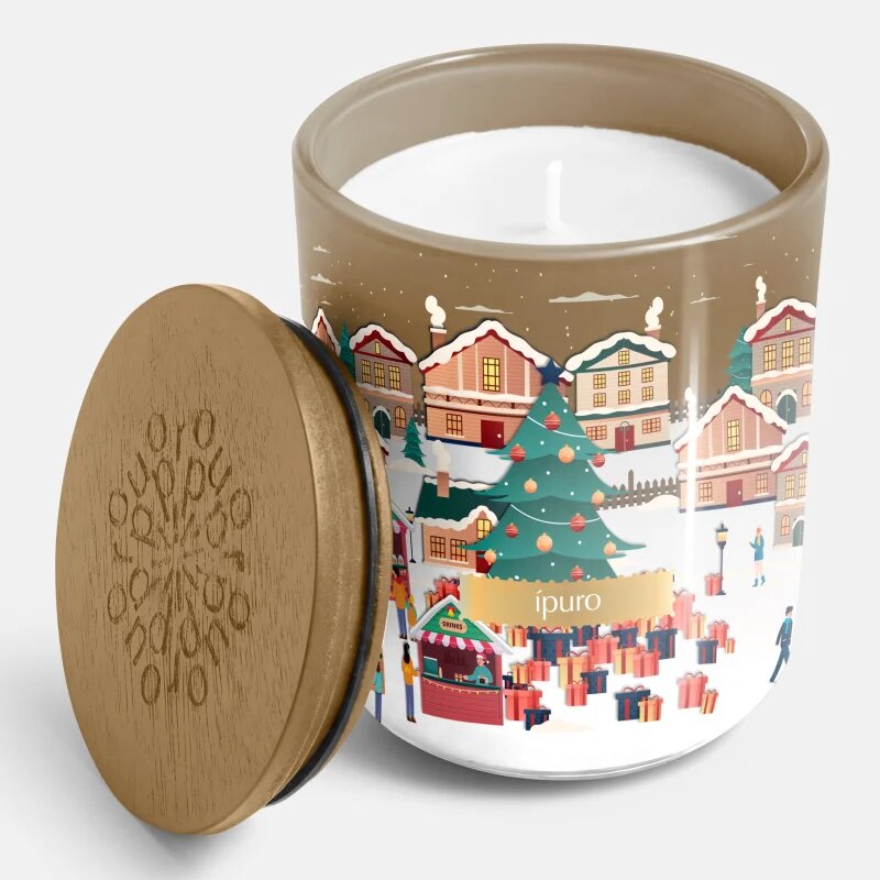 ipuro Christmas Town Glamour Night ароматна свещ с капак 270 гр.