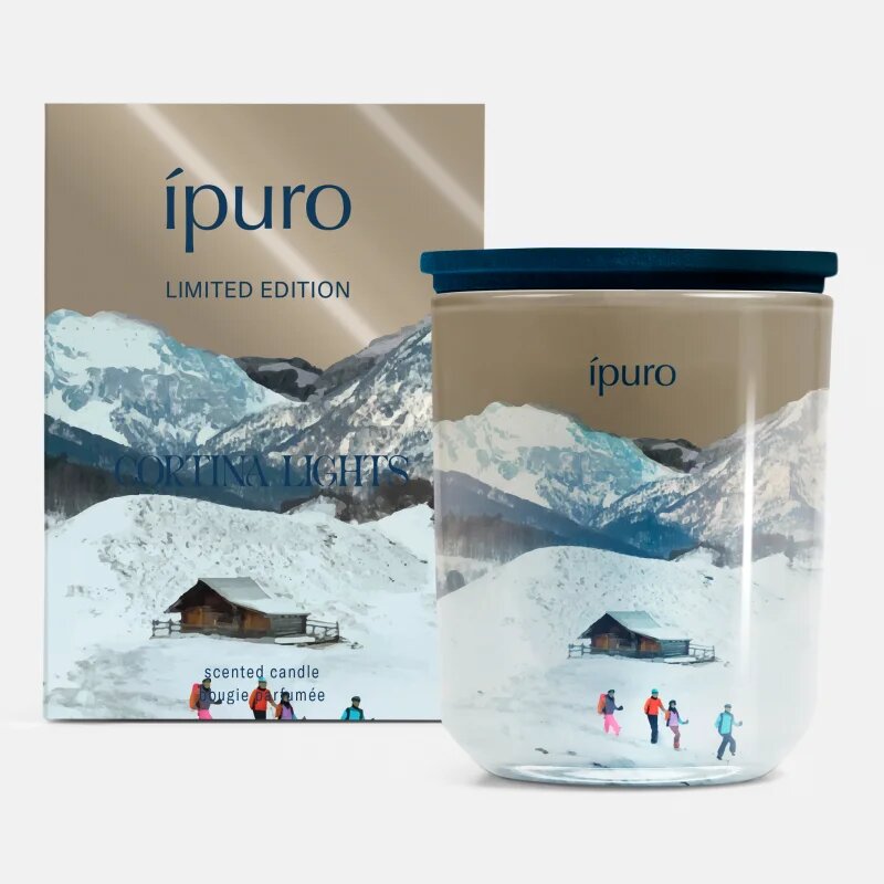 ipuro Mountain Spirit Cortina Lights ароматна свещ с капак 270 гр.