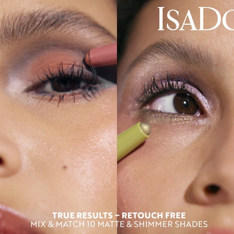 IsaDora The Eyeshadow Stick Matte дълготрайни сенки за очи в молив с матиращ ефект цвят 60 Bare Beige 1.2 гр.