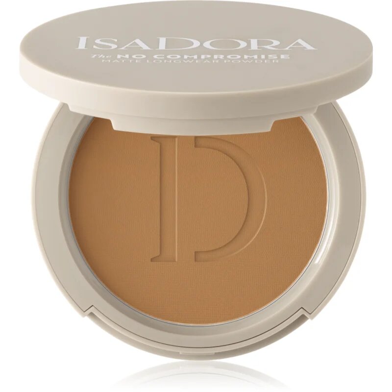 IsaDora The No Compromise Matte Longwear Powder компактна пудра за матиране цвят 70 Neutral Tan 8 гр.