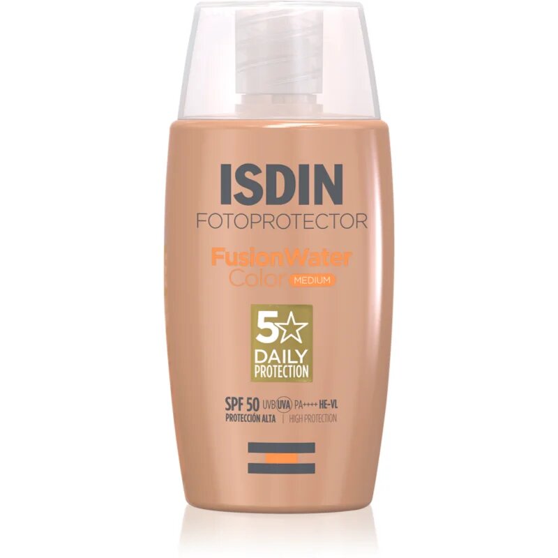 ISDIN Fotoprotector FusionWater защитна тонирана течност за лице SPF 50 50 мл.