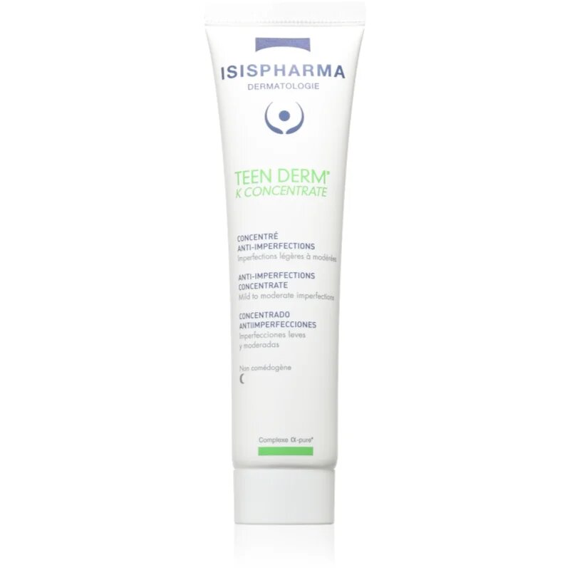 ISISPHARMA Teen Derm K Concentrate нощна грижа за мазна кожа склонна към акне 30 мл.