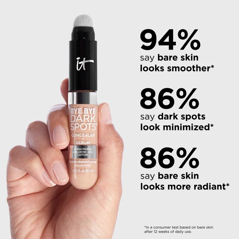 IT Cosmetics Bye Bye Dark Spots кремообразен покривен коректор за жени 58 Deep Neutral 7 мл.