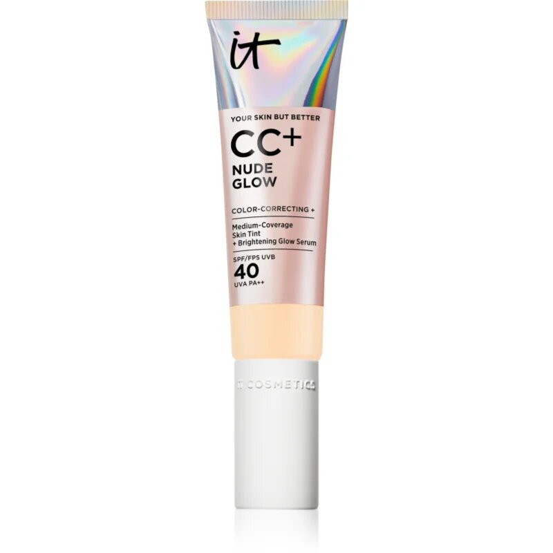 IT Cosmetics Your Skin But Better CC + Nude Glow CC крем за озаряване на лицето SPF 40 Fair 32 мл.
