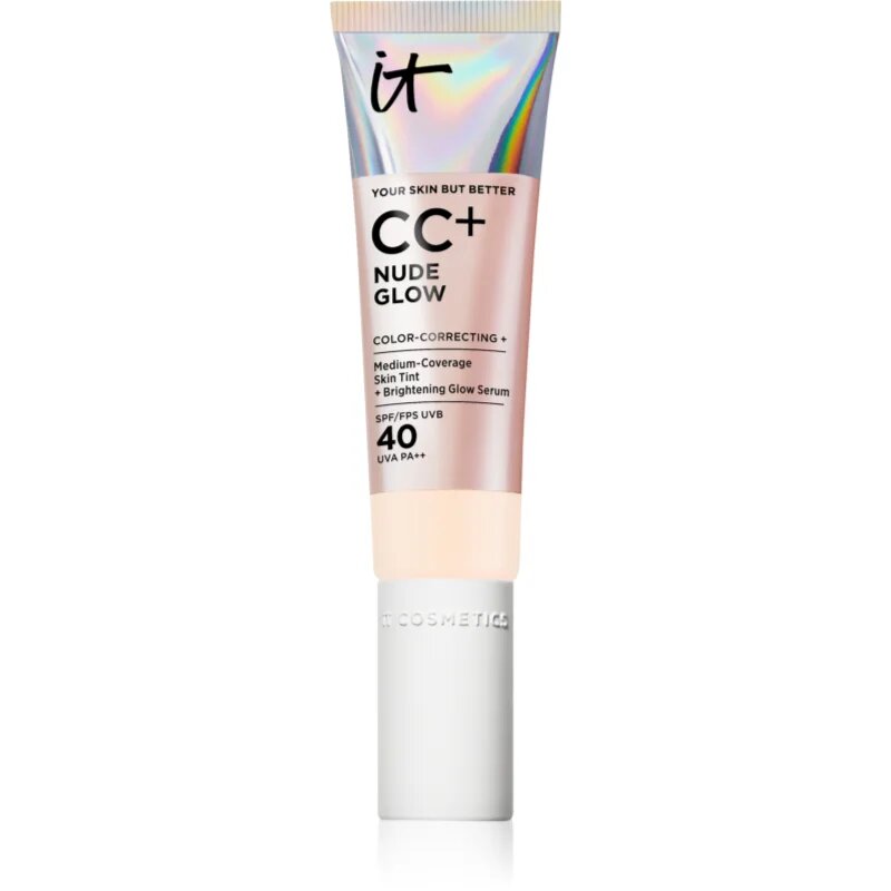 IT Cosmetics Your Skin But Better CC + Nude Glow CC крем за озаряване на лицето SPF 40 Fair Porcelain 32 мл.