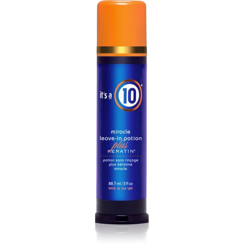 it's a 10 Plus Keratin Miracle Leave-in Potion балсам без отмиване за блясък и мекота на косата 88.7 мл.