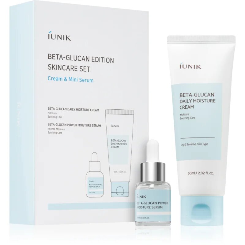 iUnik Beta Glucan подаръчен комплект за интензивна хидратация