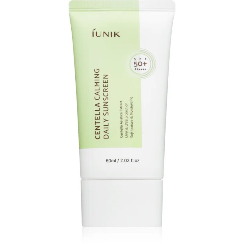 iUnik Centella Calming Daily Sunscreen успокояващ и защитен крем SPF 50+ 60 мл.