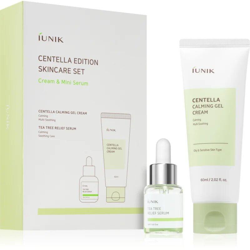 iUnik Centella Skincare Set подаръчен комплект за успокояване и подсилване на чувствителната кожа
