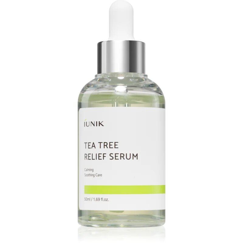 iUnik Tea Tree Relief Serum успокояващ серум за лице за чувствителна кожа склонна към акне 50 мл.