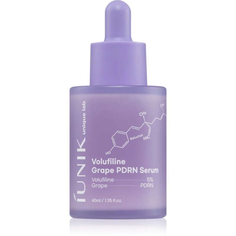 iUnik Volufiline Grape PDRN Serum хидратиращ и стягащ серум за укрепване на кожната бариера 40 мл.