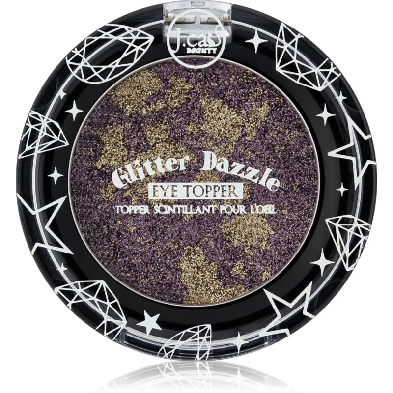 J.Cat Beauty Glitter Dazzle сенки за очи с блясък цвят 103 Purple Rain 1.2 гр.