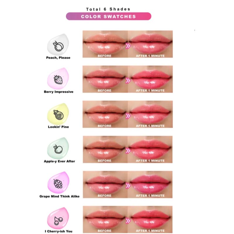 J.Cat Beauty Lipspect масло от нар с променящ се цвят цвят 102 Berry Impressive 3 мл.