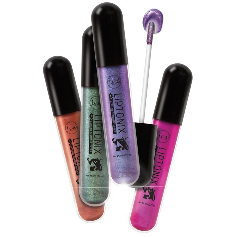 J.Cat Beauty Liptnix Extreme Shimmer Topper блясък за устни с блестящи частици цвят 110 Plasmon 8 гр.