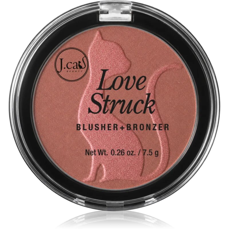 J.Cat Beauty Love Struck бронзираща пудра и руж цвят 110 Babe 7.5 гр.