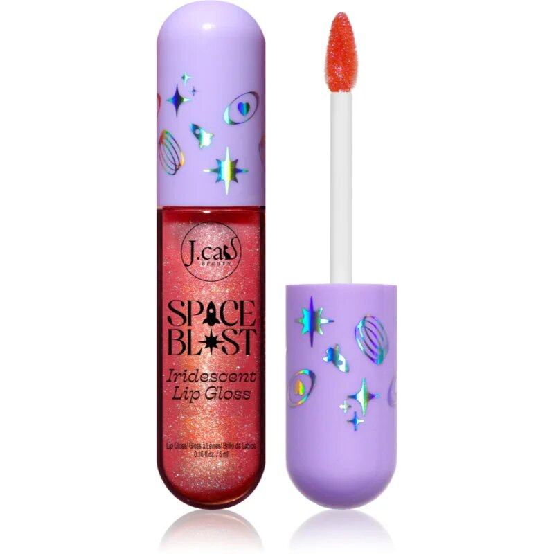 J.Cat Beauty Space Blast блясък за устни с променящ се цвят цвят 104 Amber Polish 5 мл.