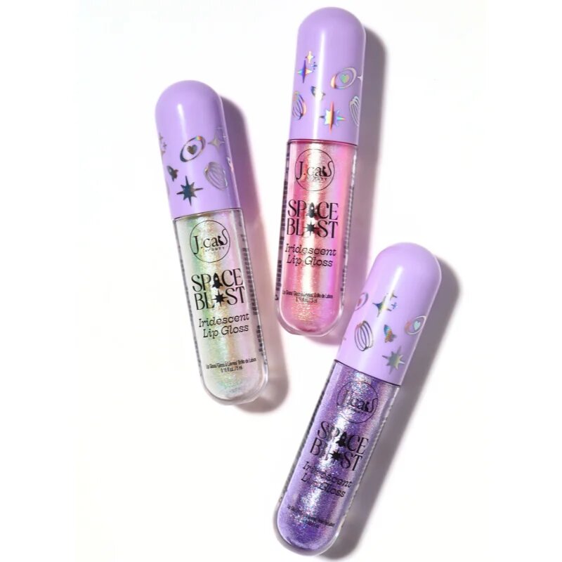 J.Cat Beauty Space Blast блясък за устни с променящ се цвят цвят 104 Amber Polish 5 мл.