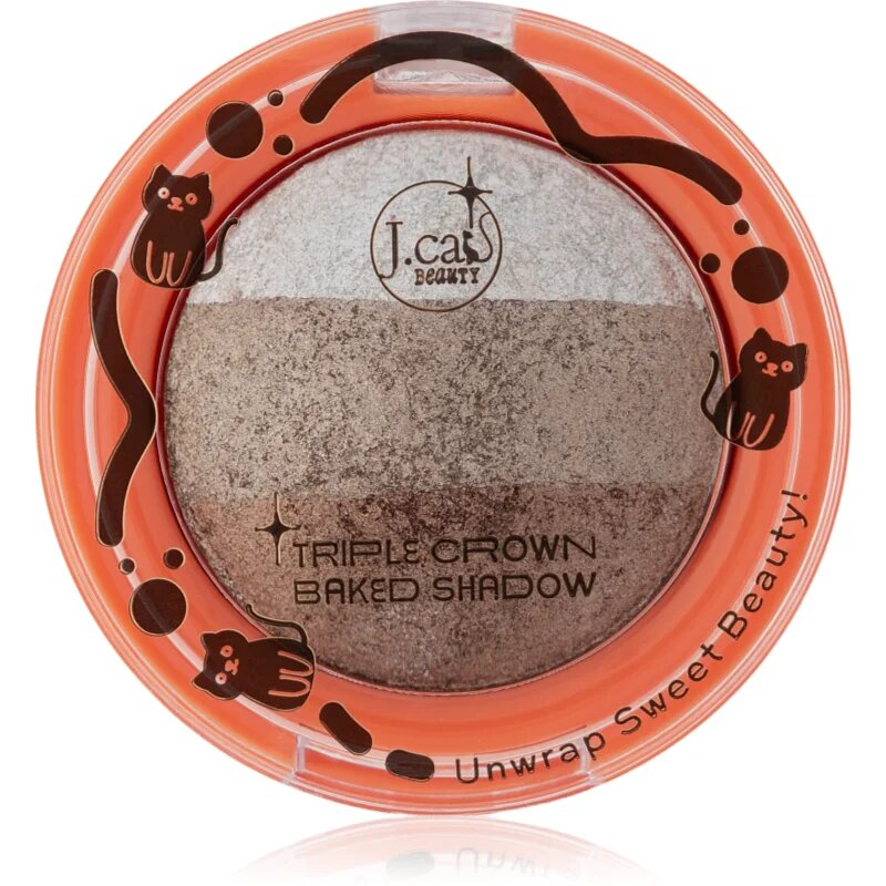 J.Cat Beauty Triple Crown дълготрайни сенки за очи цвят 103 Gingerbread 2.5 гр.