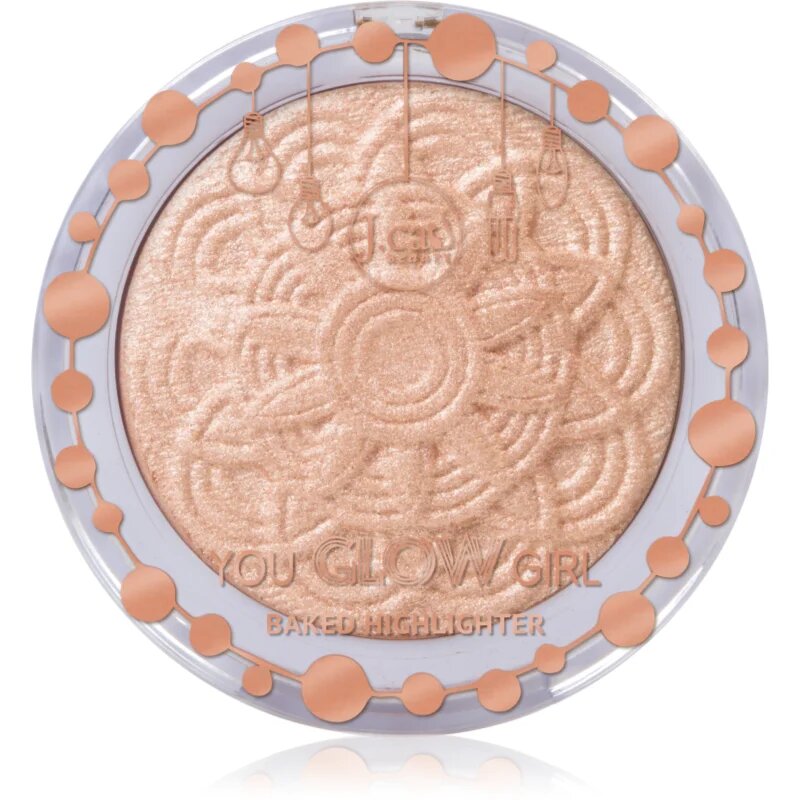 J.Cat Beauty You Glow Girl печен хайлайтър цвят 105 Moon Light 8.5 гр.