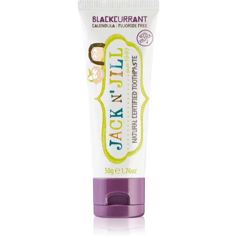 Jack N’ Jill Natural натурална детска паста за зъби вкус Blackcurrant 50 гр.