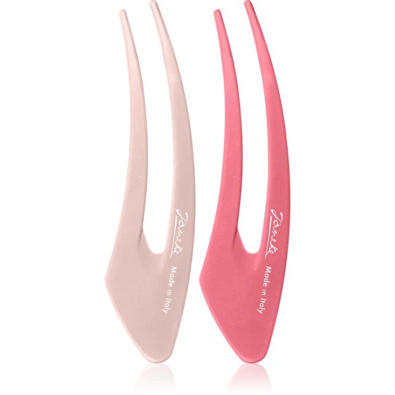 Janeke Hair Clip фиби за коса Pink 2x12.5 см