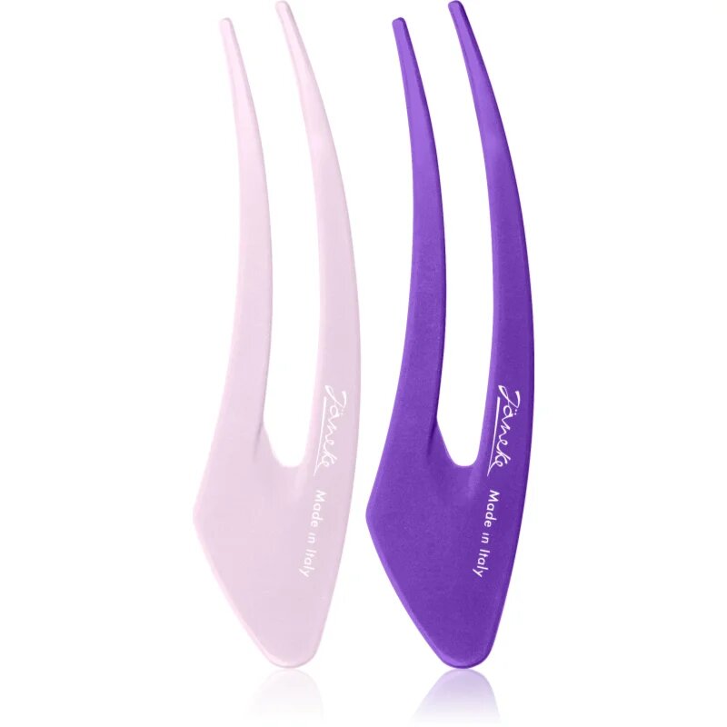Janeke Hair Clip фиби за коса Purple 2x15 см