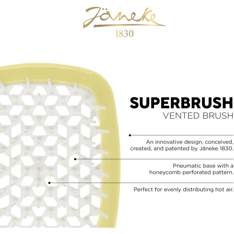 Janeke Superbrush голяма плоска четка За коса 1 бр.