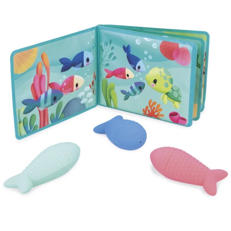 Janod Bath Book Party under the sea книжка с картинки за ваната 10m+ 1 бр.