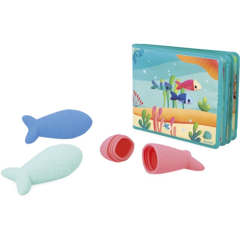 Janod Bath Book Party under the sea книжка с картинки за ваната 10m+ 1 бр.