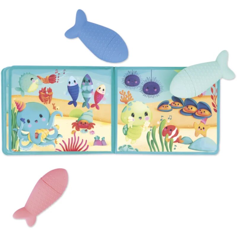 Janod Bath Book Party under the sea книжка с картинки за ваната 10m+ 1 бр.