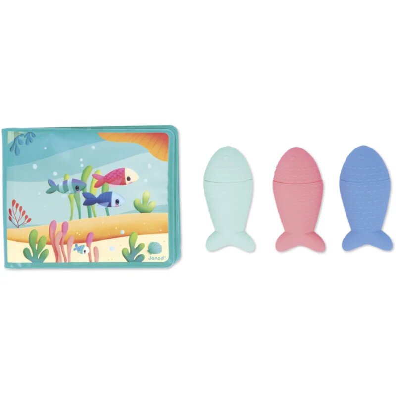 Janod Bath Book Party under the sea книжка с картинки за ваната 10m+ 1 бр.