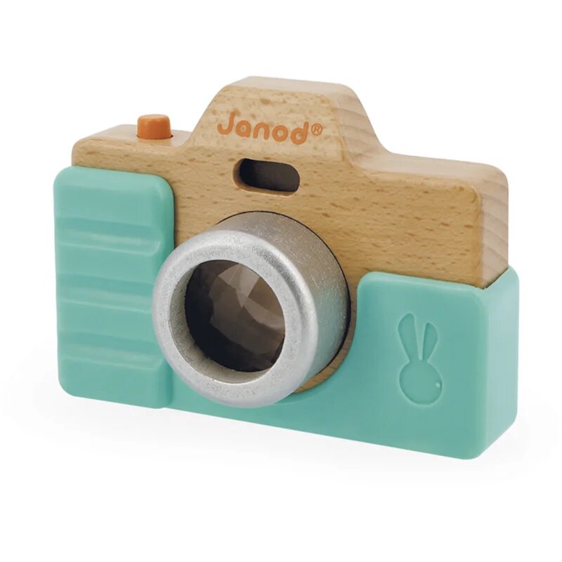 Janod Camera фотоапарат от дърво 18m+ 1 бр.