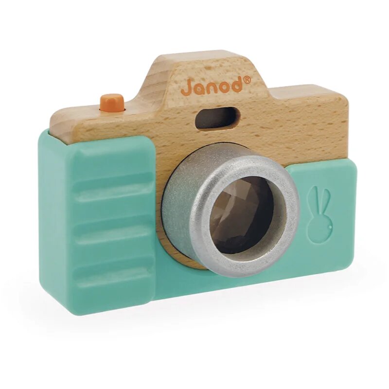 Janod Camera фотоапарат от дърво 18m+ 1 бр.