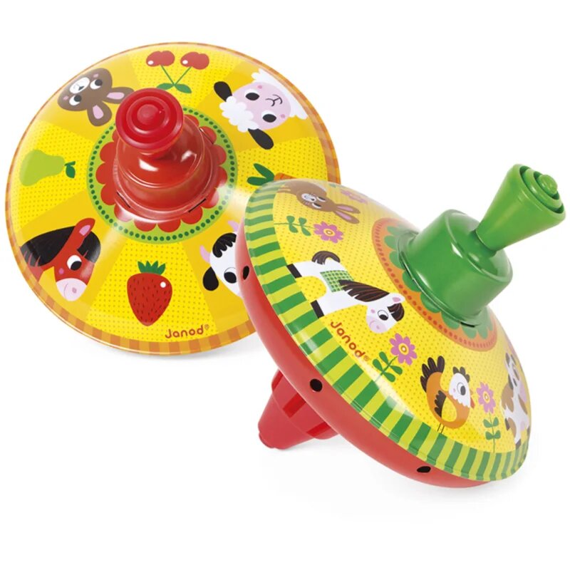 Janod Farm Spinning Top музикална играчка 2y+ 1 бр.