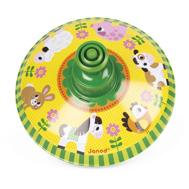 Janod Farm Spinning Top музикална играчка 2y+ 1 бр.