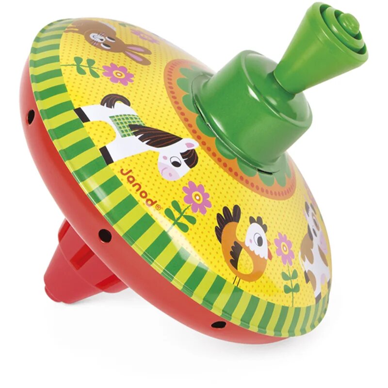 Janod Farm Spinning Top музикална играчка 2y+ 1 бр.